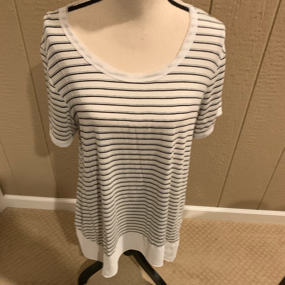 Downing studio striped Tee 1x